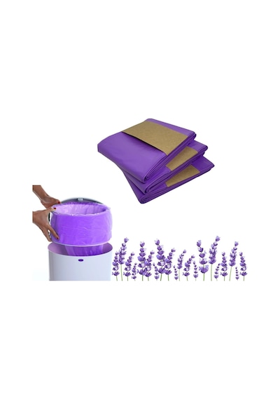 Budibu Korbell 16l Uyumlu Kirli Bebek Bezi Çöp Poşeti / Yerli Üretim / 3 Paket / 1500 Adet Bez Kapasiteli / Lavanta Diğer