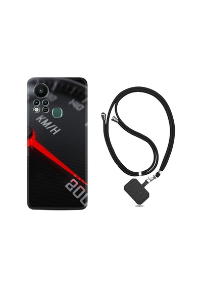 Infinix Hot 11S Kılıf İpli Boyun Askılı Desenli Silikon Speed 1899