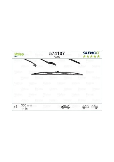 Mitsubishi Spacestar Arka Silecek Supurgesi 1999-2006 Valeo 574107