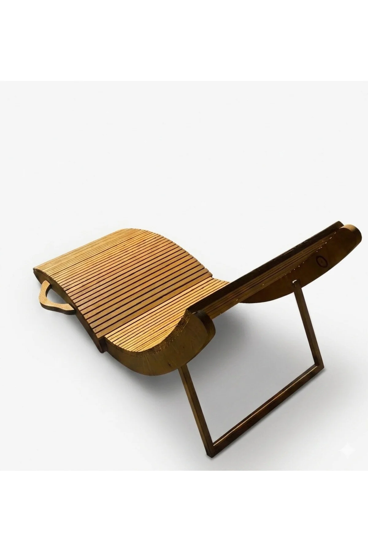 Zohodesign Katlanabilir Ve Taşınabilir Şezlong/ergonomik Ve Şık Tasarım /doğal Ahşap/portatif/plaj Ahşap - Bej