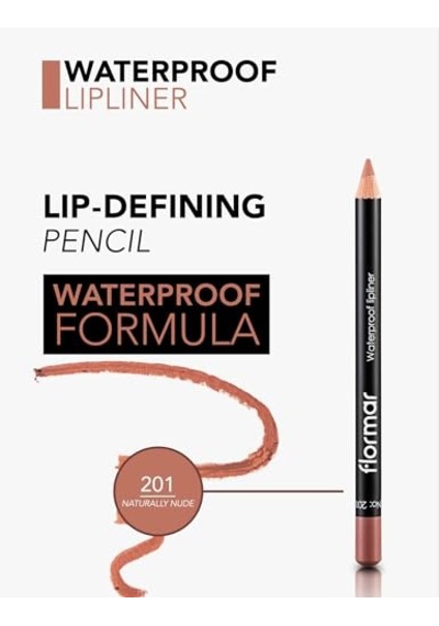 Flormar Suya Dayanıklı Dudak Kalemi - Waterproof Lipliner Nude - 201 Ntrlly Nude - 8690604111015