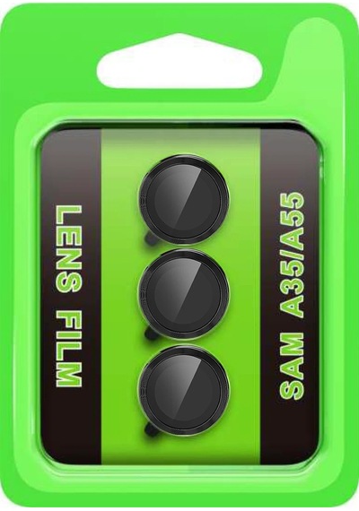 Gld-spt- Newface Samsung Uyumlu Galaxy A35 5g Raze Metal Kamera Lens - Siyah