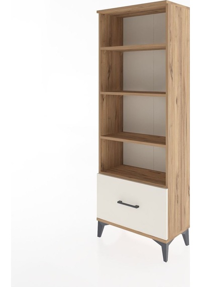 Arges Dolap 4 Raflı Tek Çekmeceli 60x30x163 Çam-aytaşı Atlas Çam
