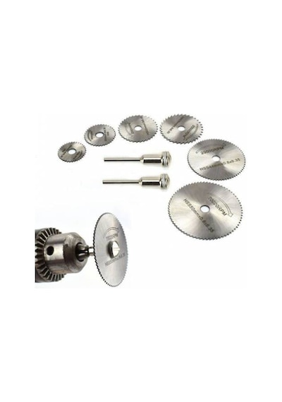 8 Parça Hss Mini Testere Dramel Freze Ucu Cam Metal Kesme