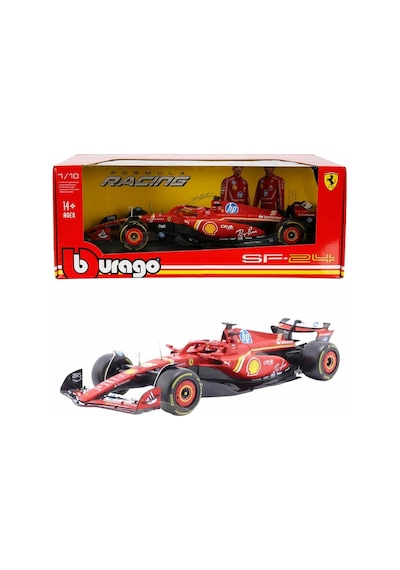 1:18 Ferrari Sf-24 Formula 1 Yarış Arabası Detaylı Metal Koleksiyon Modeli, 2024 Sezonu, Leclerc & Çok Renkli