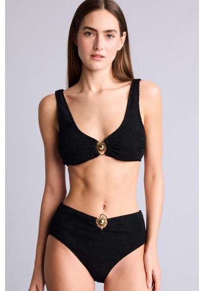 Defacto Regular Fıt Bürümcük Bikini Alt E0209ax26smbk81 Siyah-bk81