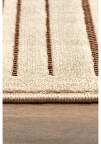 Kaşmir Halı 7/24 Iskandinav Greta Bej 80X150 CM Salon Mutfak Halısı Yolluk Kilim