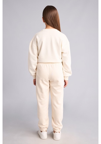 Defacto Pamuklu Esnek Belli Jogger Fıt Eşofman Altı Kız Çocuk X9036a626aubg700 Bej-bg700
