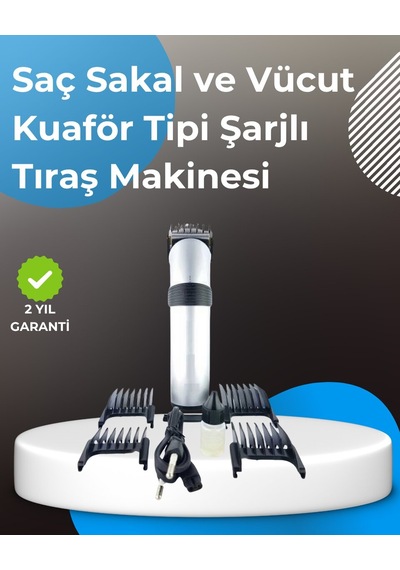 Profesyonel Saç Ve Sakal Tıraş Makinesi Tam Aksesuar Setli 1 - 2 Saat