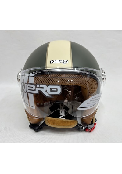 Nero Tk-06 Şefaf Vizörlü Yarım Açık Kask Mat Y4 Çok Renkli