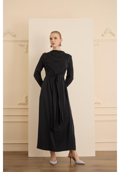 Senna Imelda Dress Siyah Siyah