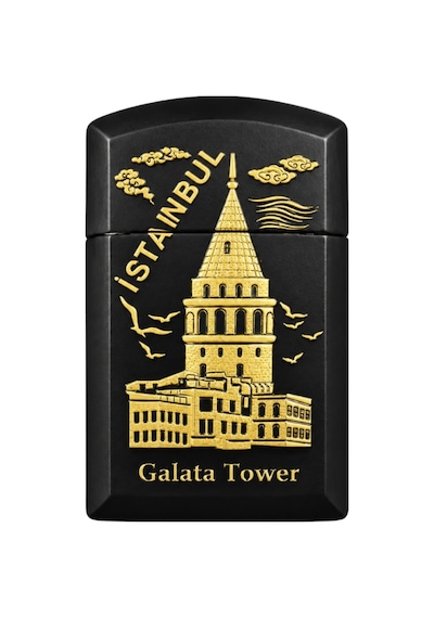 Hunter Soft Flame Galata Design Siyah Çakmak Ack038