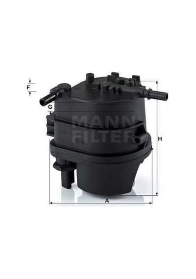 MANN WK939 Mazot Filtresi 107 206 207 307 Bipper / C1 C2 C3 C4 Nemo / Fiesta Fusion 1.4 HDI 1.4 TDCI Müsürlü