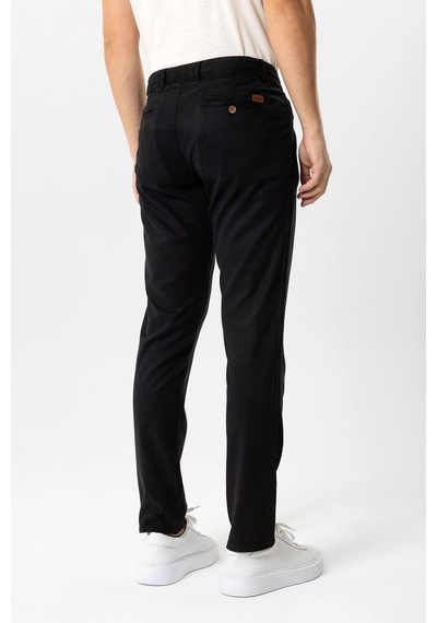 Back And Bond Siyah Slim Fit Pamuklu Beli Bağcıklı Yan Cep Chino Pantolon Çok Renkli