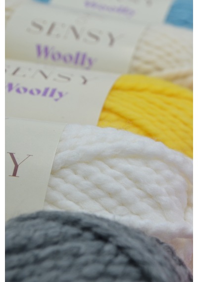 Sensy Premium Woolly El Örgü Ipi Atkı Bere Şapka Ip Panço Ipi Hırka Ipliği Pembe