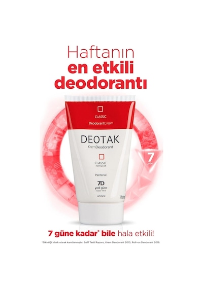 Deotak Normal Ciltler Için Klasik Krem Deodorant 35 ML