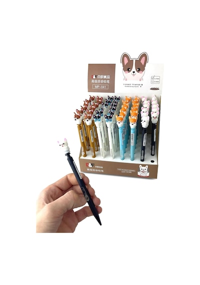 Minik Maskot Başlıklı 0.7 Uçlu Kalemler Syah