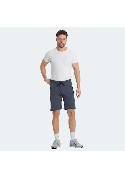 Slazenger OVER 2 li Set Erkek  Lacivert - Koyu Gri Şort