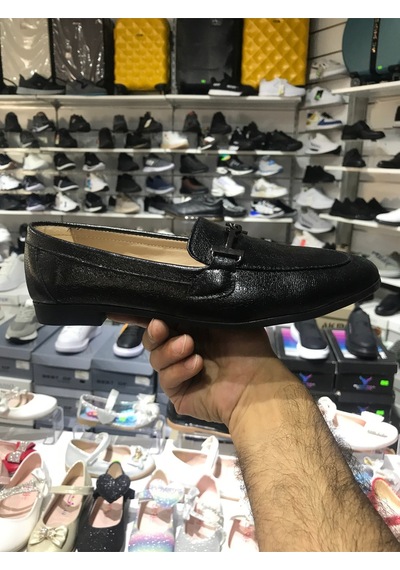 Babet Ayakkabı Düz Taban Siyah