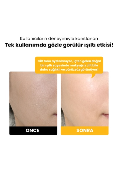 Sunday Glow Radiance, %5 Niacinamide Ve Glutathion İçeren Aydınlatıcı Kağıt Maske