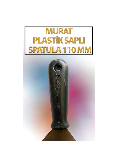 Plastik Saplı Spatula No 110 Ekonomik, Paslanmaz Spatula Ağız Genişliği 110 Mm