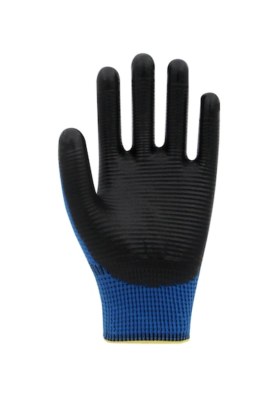 Beybi PN Zebra Polyester Örme Nitril İş Eldiveni – Mavi - Siyah