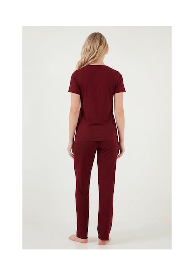 Lela Bayan Pijama Takımı 65770823 Bordo