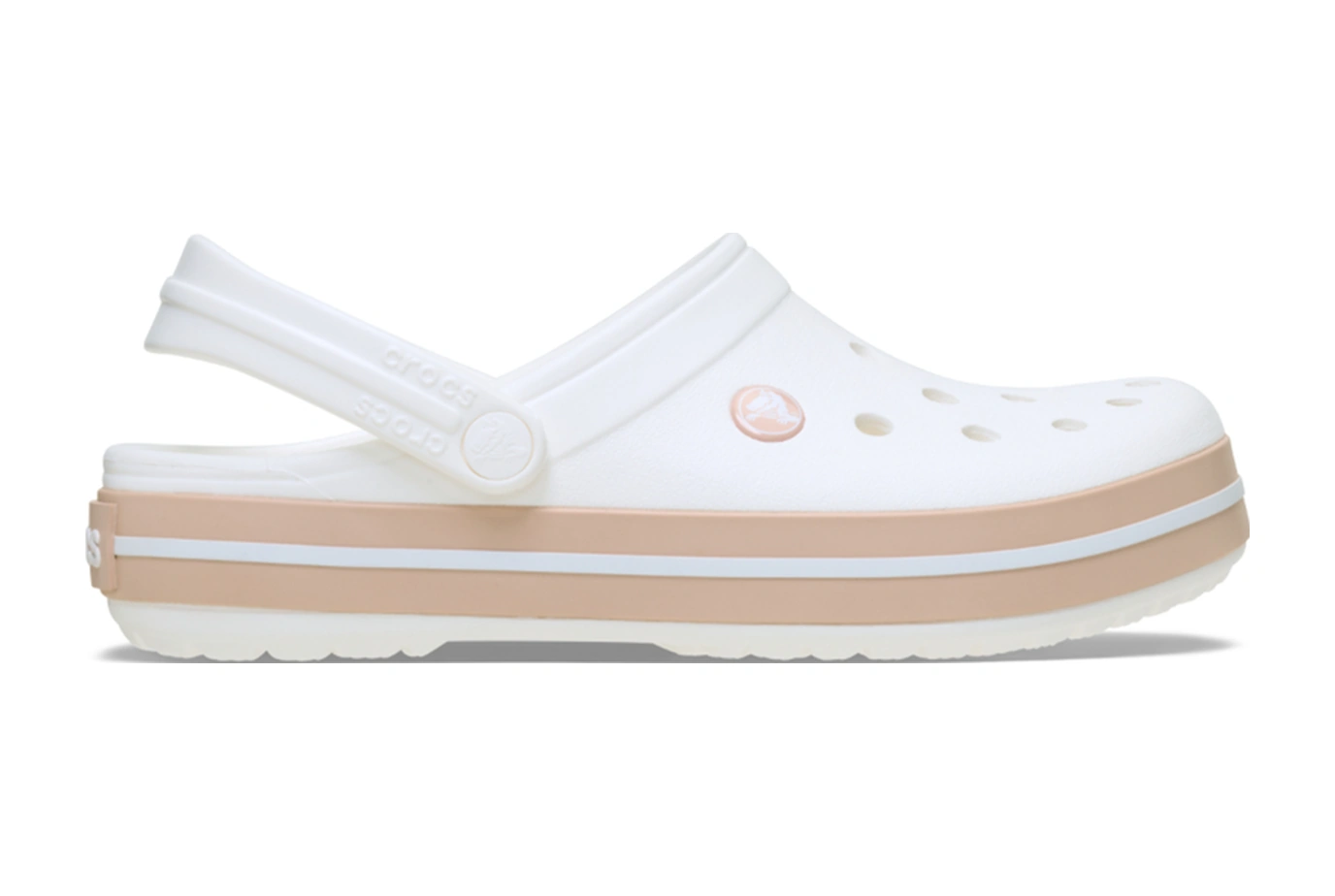 Crocs Crocband Günlük Unisex Terlik Beyaz Pembe Beyaz Pembe