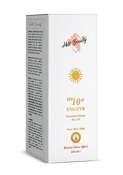 Hill Beauty Işıltılı Bronzlaştırıcı Kuru Güneş Yağı 100 ML