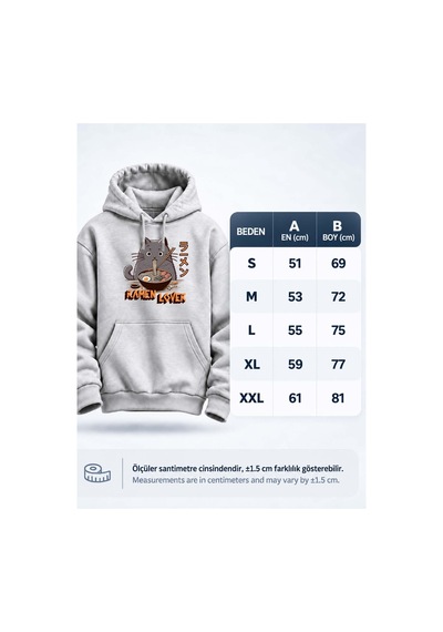 North Whiskers Kedi Ve Ramen Baskılı Unisex Hoodie Anime Esintili Kapüşonlu Sweatshirt Gri - 929994068 Gri - 929994068 Gri North Whiskers Kedi Ve Ramen Baskılı Unisex Hoodie Anime Esintili Kapüşonlu Sweatshirt Gri - 929994068 Gri - 929994068 Gri