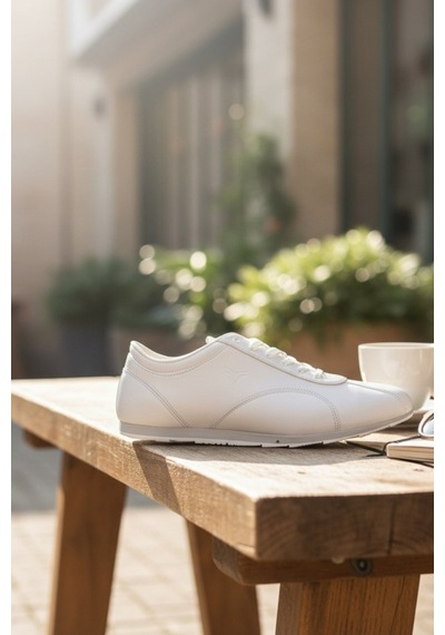 Enoch Erkek Günlük Spor Ayakkabı İnce Tabanlı Sneaker Minimalist Logolu Ofis Ve Rahat Yürüyüş Modeli Beyaz Enoch Erkek Günlük Spor Ayakkabı İnce Tabanlı Sneaker Minimalist Logolu Ofis Ve Rahat Yürüyüş Modeli Beyaz