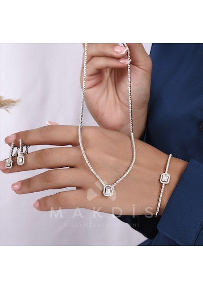 1.05 Karat Baget Pırlanta Gerdanlık
