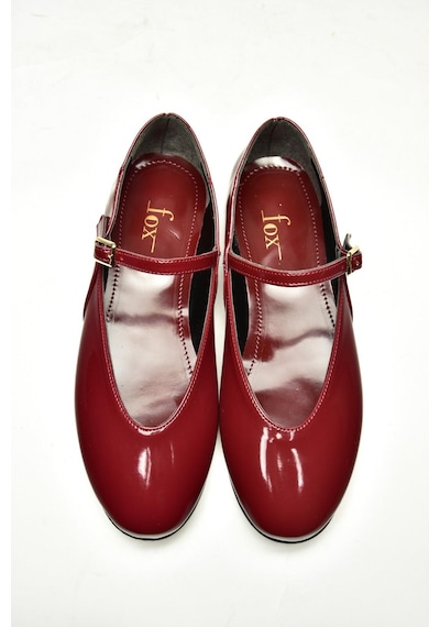 Fox Shoes U272900208 Bordo Rugan Kadın Babet Bordo-rugan Bordo