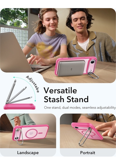 Esr Apple Uyumlu iPhone 17 Air Classic Hybrid Magsafe Standlı Kılıf - Kamera Kontrol Buton - Buzlu Pembe Buzlu Pembe Esr Apple Uyumlu iPhone 17 Air Classic Hybrid Magsafe Standlı Kılıf - Kamera Kontrol Buton - Buzlu Pembe Buzlu Pembe