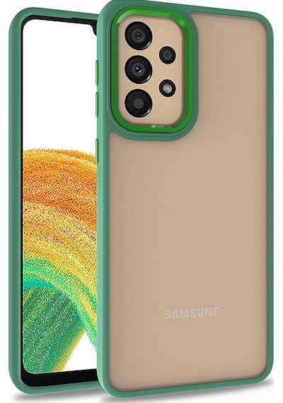 Zore Galaxy Uyumlu A33 5g Kılıf Flora Kapak - Yeşil Yeşil