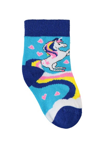 Civil Socks Kız Çocuk 3'lü Çorap 3-12 Yaş Mavi 09a83414424w1 Mavi