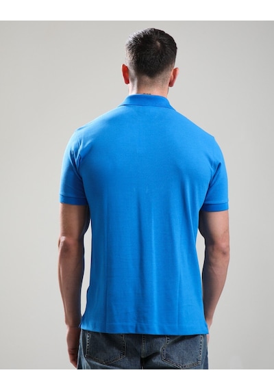 Lacoste Geniş Beden Erkek Polo T-shirt Mavi
