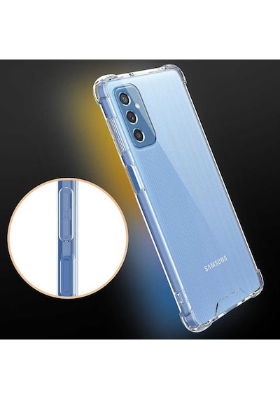 Galaxy Uyumlu M52 Kılıf Nitro Anti Shock Silikon - Renksiz Renksiz Renksiz