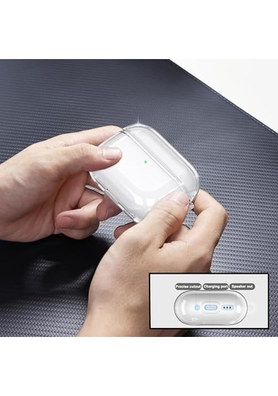 Pro 3. Nesil Uyumlu Şeffaf Premium Kulaklık Kılıfı 2.3 Mm Kalınlık Şeffaf Diğer