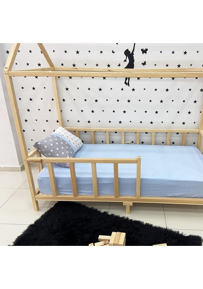 Markaawm Montessori Yatak Doğal Çam Ahşap Karyola Melis