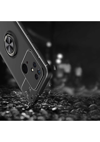 Xiaomi Redmi 10C Kılıf Yüzüklü Magnetli Ravel Case Kapak