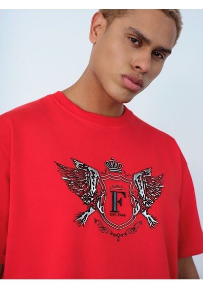 LOFT Loose Fit Erkek Tshirt K.kol Lf2036827 Q1.v1 Kırmızı