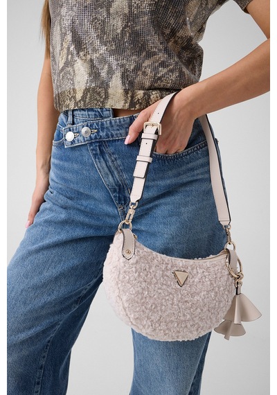Guess Katie Kadın Omuz Çantası Hwwg2253180 Krem