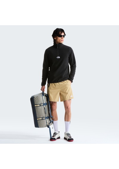 The North Face Glacier 1/4 Zip Embroidered Logo Erkek Siyah Polar Nf0a8hrwjk31 2800282