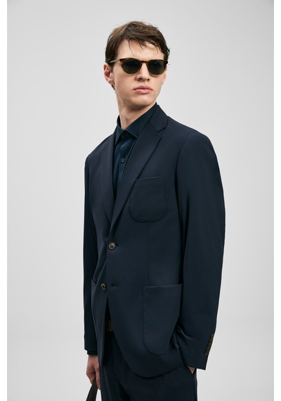 Lufian Luıs Spor Erkek Blazer Ceket Slim Fit Lacivert Lacivert 111140178100200