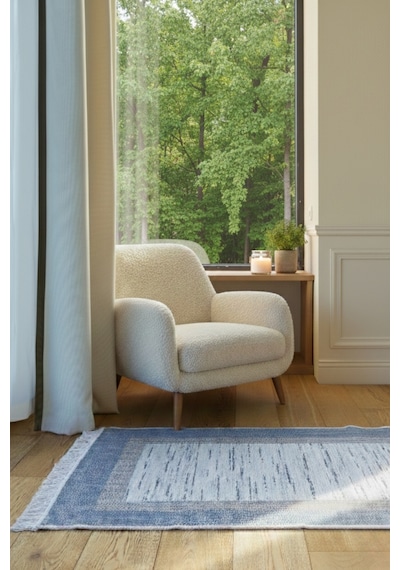 Modern Desen Makinede Yıkanabilir Kilim Çift Taraflı Pratik Ve Günlük Kullanıma Uygun Kilim Renkli