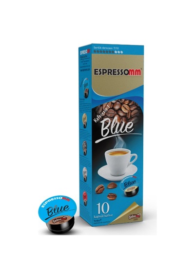 Espressomm® Tchibo Cafissimo Makineleri İle Uyumlu Blue Kafeinsiz Kapsül Kahve 5 x 10'lu