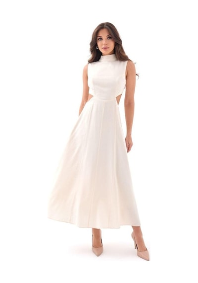 Meleners 7094 Elbise-bej Bej