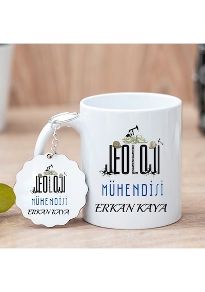 Jeoloji Mühendisi Kupa Bardak Ve Anahtarlık