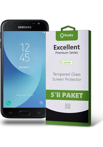 Samsung Uyumlu Galaxy J3 2017 Ekran Koruyucu Cam 5 Adet Ekonomik Paket (541371383) 20 Tl Fark Ile Apple  iPhone Hızlı Şarj Kablosu
